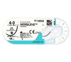 Ethicon Mersilene grün, Nadel/Faden, nicht resorbierbar (36er-Pack)