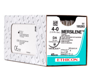 Ethicon Mersilene grün, Nadel/Faden, nicht resorbierbar (36er-Pack)