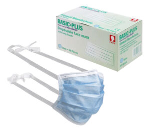 AMPri OP-Maske Basic-Plus zum Binden Typ II – blau