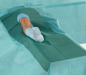 Lohmann & Rauscher Raucodrape PRO Extremitätentücher Hand/Fuß, Anwendungsbeispiel