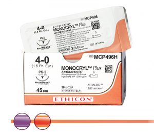 Ethicon Monocryl Plus ungefärbt/violett Nahtmaterial, resorbierbar