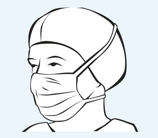 Hartmann Foliodress® mask Comfort Perfect OP-Masken (Anwendungsbeispiel)