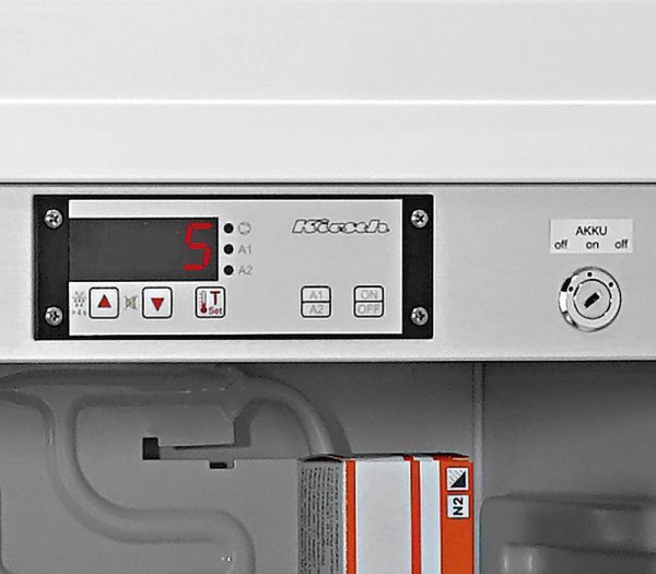 Kirsch MED-125 Medikamenten-Kühlschrank – Detailansicht Bedienfeld