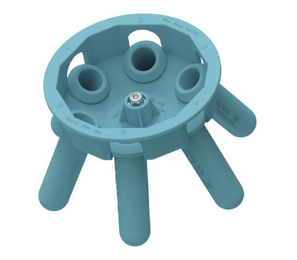 Hettich EBA 270 Zentrifuge – Detailansicht enthaltener Ausschwingrotor 6-fach