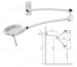 Dr. Mach LED 120 Untersuchungsleuchte – Wandmodell mit Swing-Arm