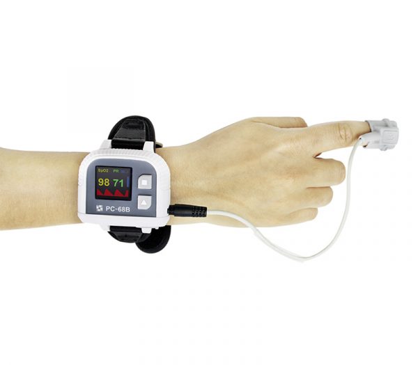 Creative Medical PC-68B Handgelenk-Pulsoximeter (Anwendungsbeispiel)
