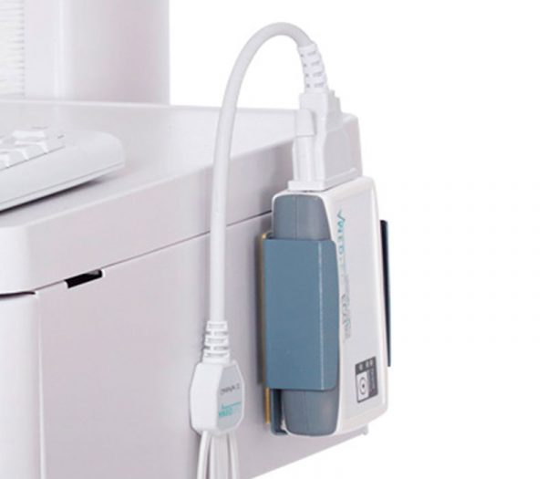 Amedtec CardioPart 12 Bluetooth Ergometrie-Messplatz mit Patientenkabel – Wand- & Wagenhalterung für CardioPart 12 (Anwendungsbeispiel)