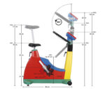 ergoline ergoselect 150 Sitz-Ergometer für Kinder und Erwachsene – Abmessungen
