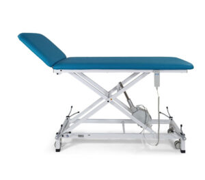 K. H. Dewert Behandlungs- und Therapieliege, 2-teilig, elektromotorische Höhenverstellung (Modell 4000/4001) (Anwendungsbeispiel)