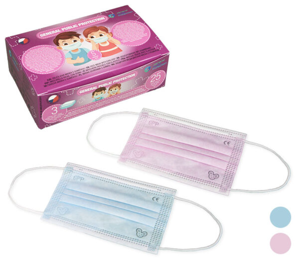Medizinische Gesichtsmaske für Kinder Typ IIR mit Gummiband