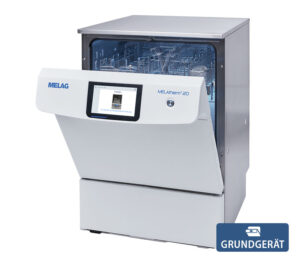 Melag MELAtherm 20 RDG passiveDRY Grundgerät – halboffene Ansicht (Anwendungsbeispiel)