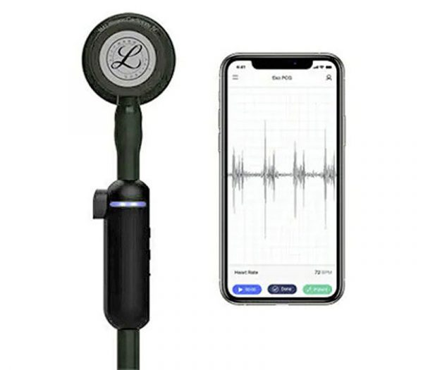 3M Littmann CORE Digital-Stethoskop (Anwendungsbeispiel, Lieferung ohne Smartphone)