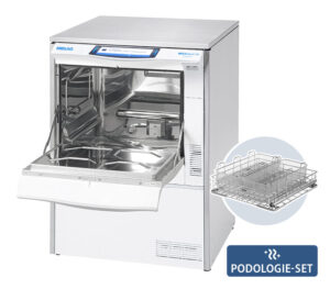 Melag MELAtherm 10 Evolution RDG mit Podologie-Set – geöffnete Ansicht