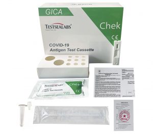 Testsealabs COVID-19 Antigen-Schnelltest, Nasenabstrich – Lieferumfang