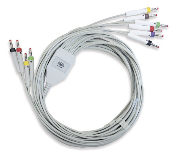 10-adriges Patientenkabel mit Bananenstecker für EDAN (Abbildung ähnlich)