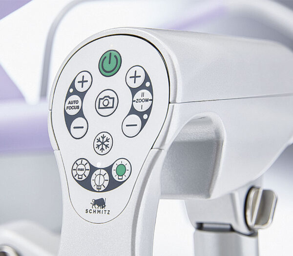 Schmitz vidan 2 Videokolposkop für medi-matic® Serie 115.9 – Detailansicht Bedienfeld (Anwendungsbeispiel)