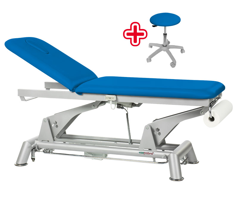 Ecopostural C5952H / C5952 Therapieliege, 2-teilig – Ausführung mit elektromotorisch verstellbarem Rückenteil Ecopostural C5952H / C5952 Therapieliege, 2-teilig – Ausführung mit elektromotorisch verstellbarem Rückenteil