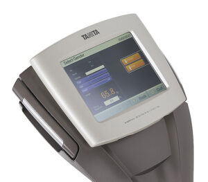 Tanita MC 980 MA PLUS BIA Körperanalysewaage, Champagner (gold) – Detailansicht Display