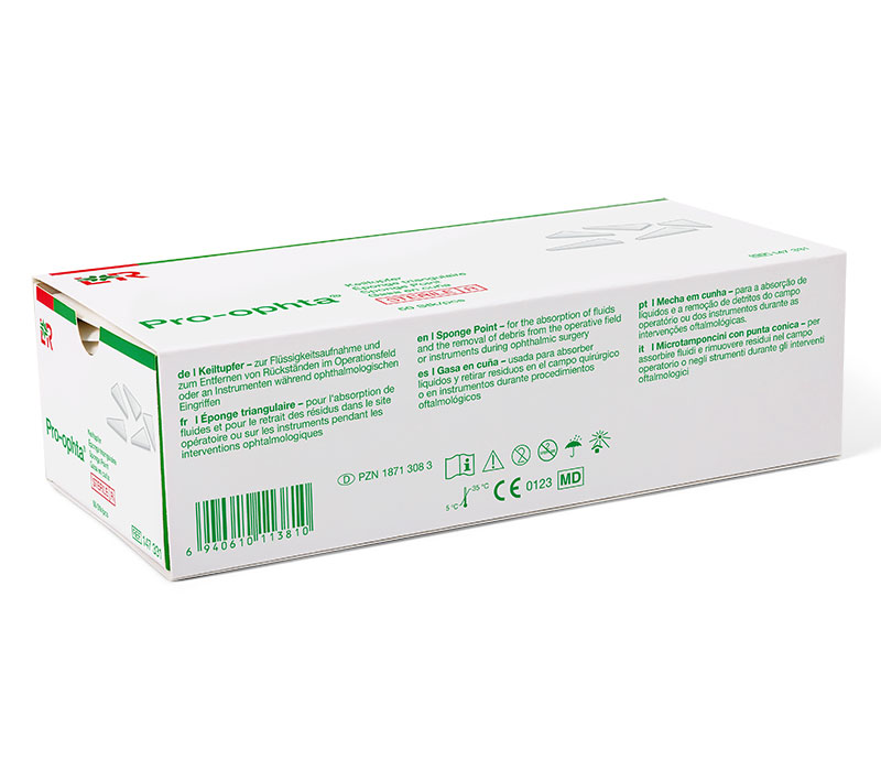 Lohmann & Rauscher Pro-ophta Keiltupfer, steril (200er-Pack) Lohmann & Rauscher Pro-ophta Keiltupfer, steril (200er-Pack)