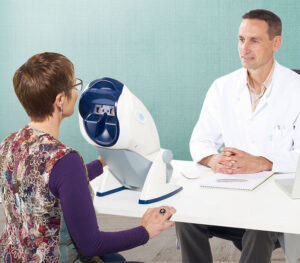 FIM Medical Visiolite 4K Digitales Sehtestgerät (Anwendungsbeispiel)