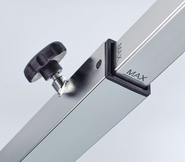 Schmitz Extensionsgerät 101.0270.1 für DIAMOND / mobilis OP-Tische (Detailansicht Maximaler Auszug Extensionsholm)