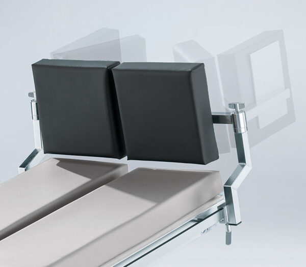 Schmitz Fußplatten 101.0368.0 zu Beinplatten für DIAMOND / mobilis OP-Tische (Anwendungsbeispiel)