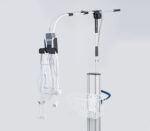 mbnet handy vaq Elektroden-Sauganlage (Anwendungsbeispiel mit optionaler Schwanenhals-Halterung)