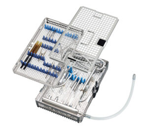 Melag MELAstore Tray Ophthalmologie (Anwendungsbeispiel mit Zubehör)