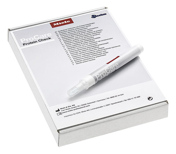 Miele ProCare Protein Check (Abbildung mit geschlossener Umverpackung)