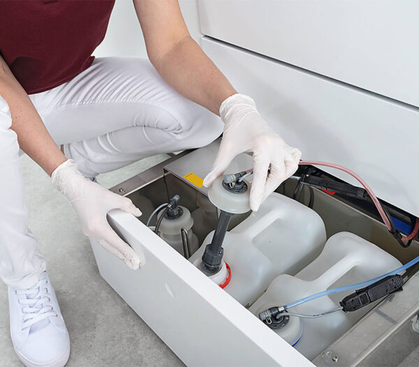 Miele PWD 8682 C CompactLine RDG – Schublade für Prozessmedien (Anwendungsbeispiel)