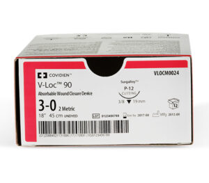 Medtronic V-LOC 90 Wundverschluss-System, ungefärbt, resorbierbar (12er-Pack)