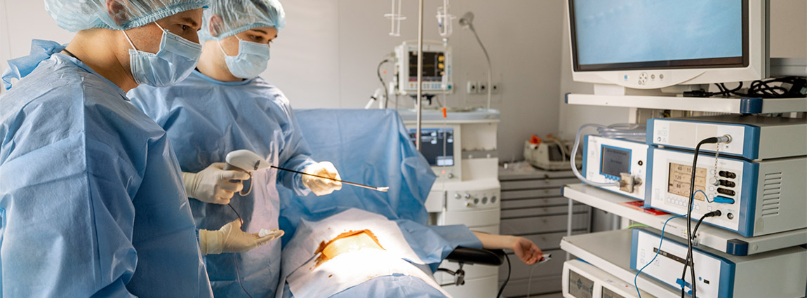 Hernienchirurgie im OP