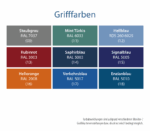 ergocar flex PC Gerätewagen – Übersicht Grifffarben
