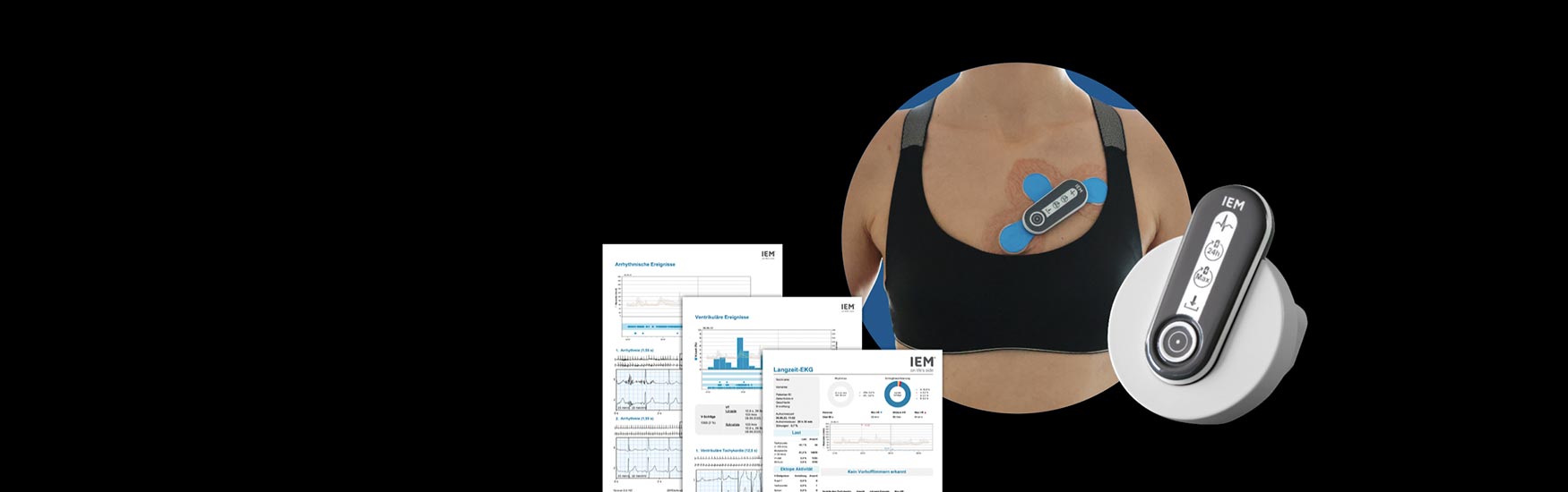 IEM HeartX Holter EKG Recorder Langzeit-EKG (3-Kanal)