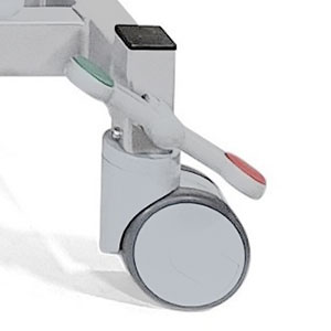 Fahrbarkeit mit 4 Doppelrollen Ø 10 cm