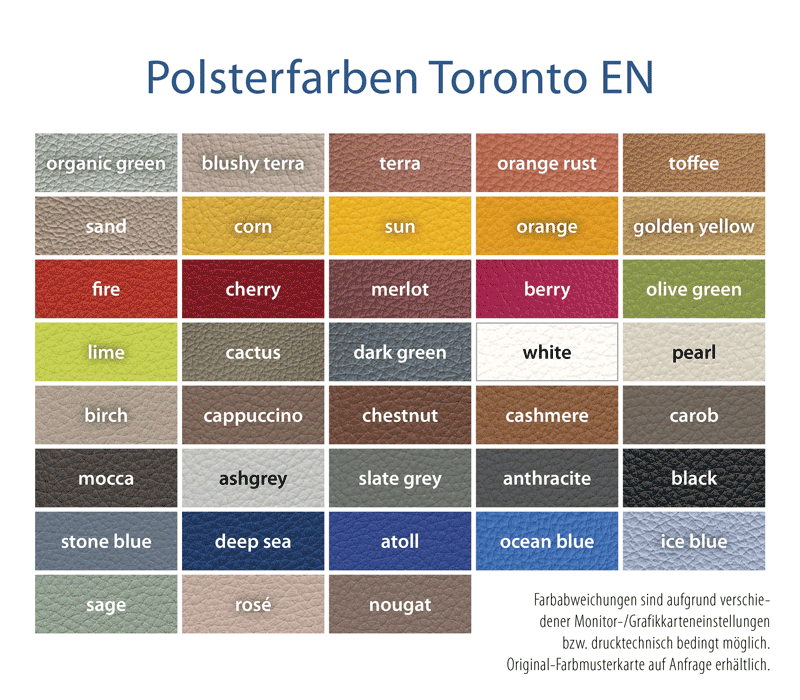 K. H. Dewert Polsterfarben Toronto EN K. H. Dewert Polsterfarben Toronto EN