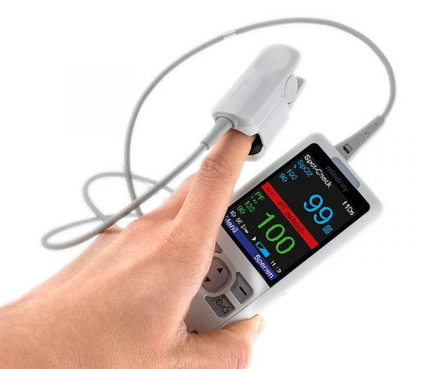 mindray PM-60 Hand-Pulsoximeter (Annwendungsbeispiel)