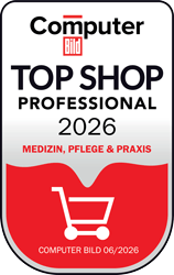 Top Shop Professional 2026 – Medizin, Pflege & Praxis Auszeichnung „Top Shop Professional 2026“ von Computer BILD und Statista