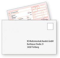 Rezept im Briefumschlag